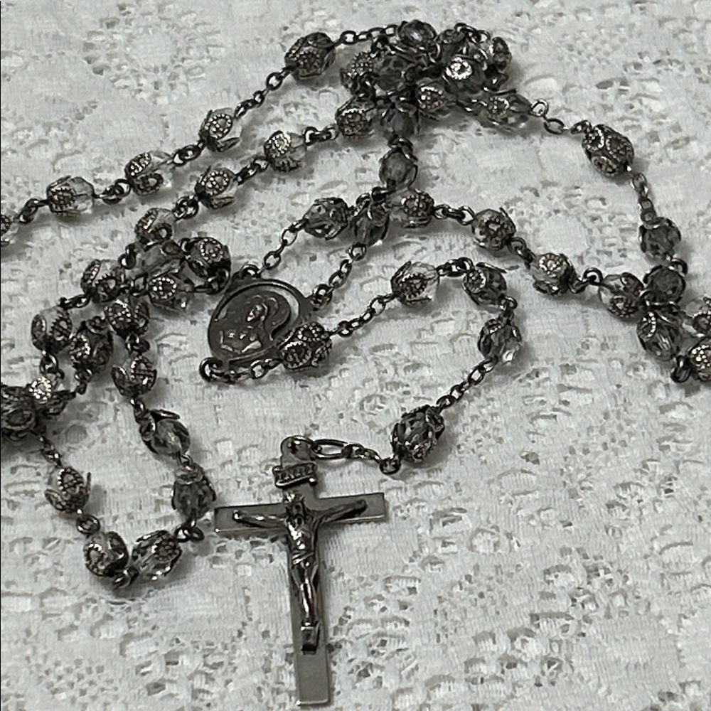 Vintage Sterling Silver Rosary
